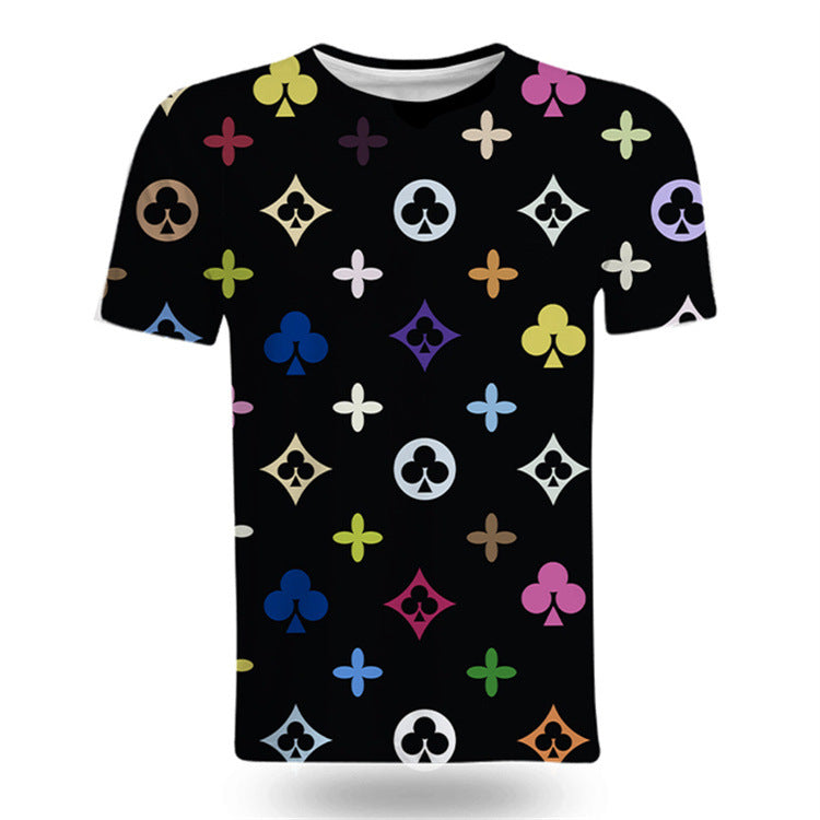3D Printed Casual Men's T-Shirt for Summer