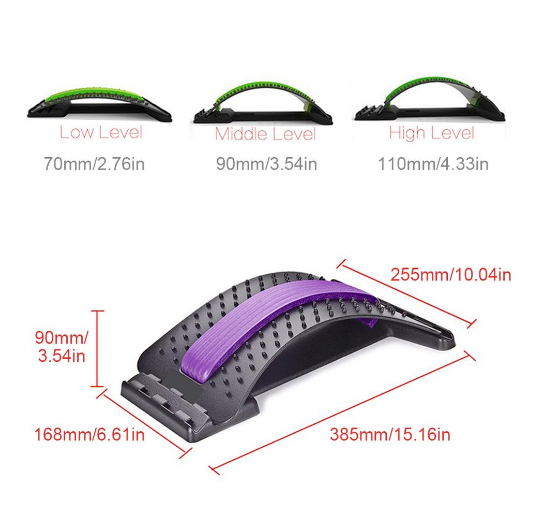 Back and Neck Traction and Massage Device