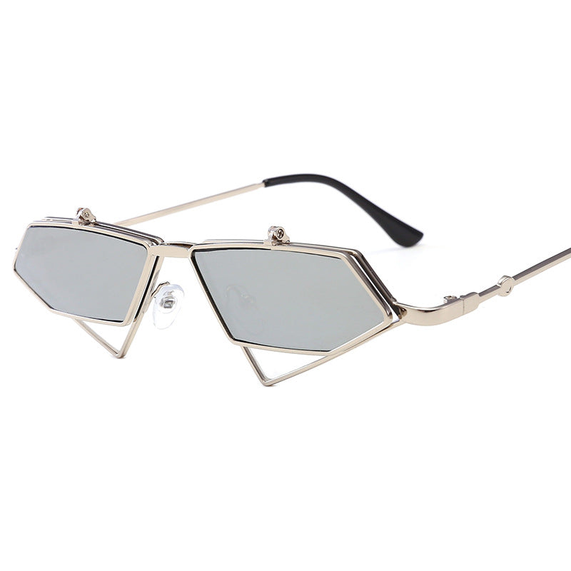 Elegant Round Face Sunglasses - Vintage Steampunk Style