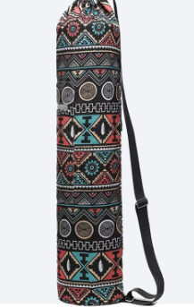 Printed Canvas Yoga Backpack