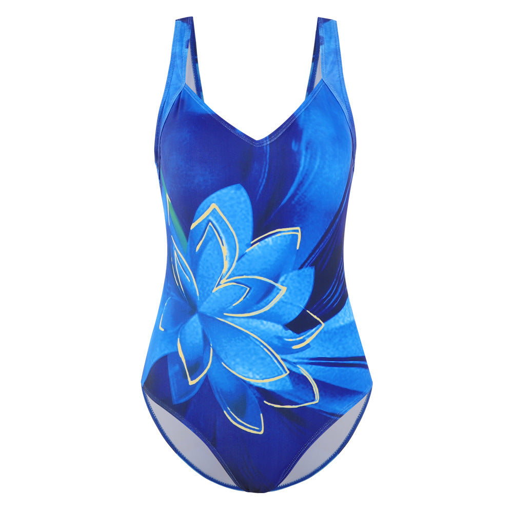 Women's Casual Printed One-Piece Swimsuit