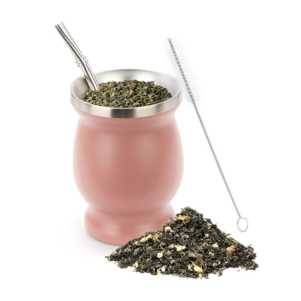 Amazon Stainless Steel Gourd Tea Cup from Argentina
