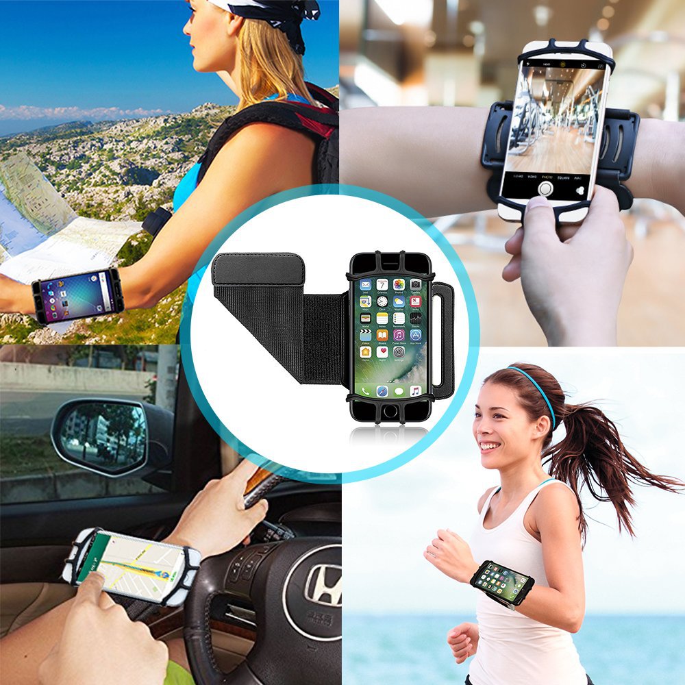 Rotating Arm Phone Holder for Outdoor Sports Fitness