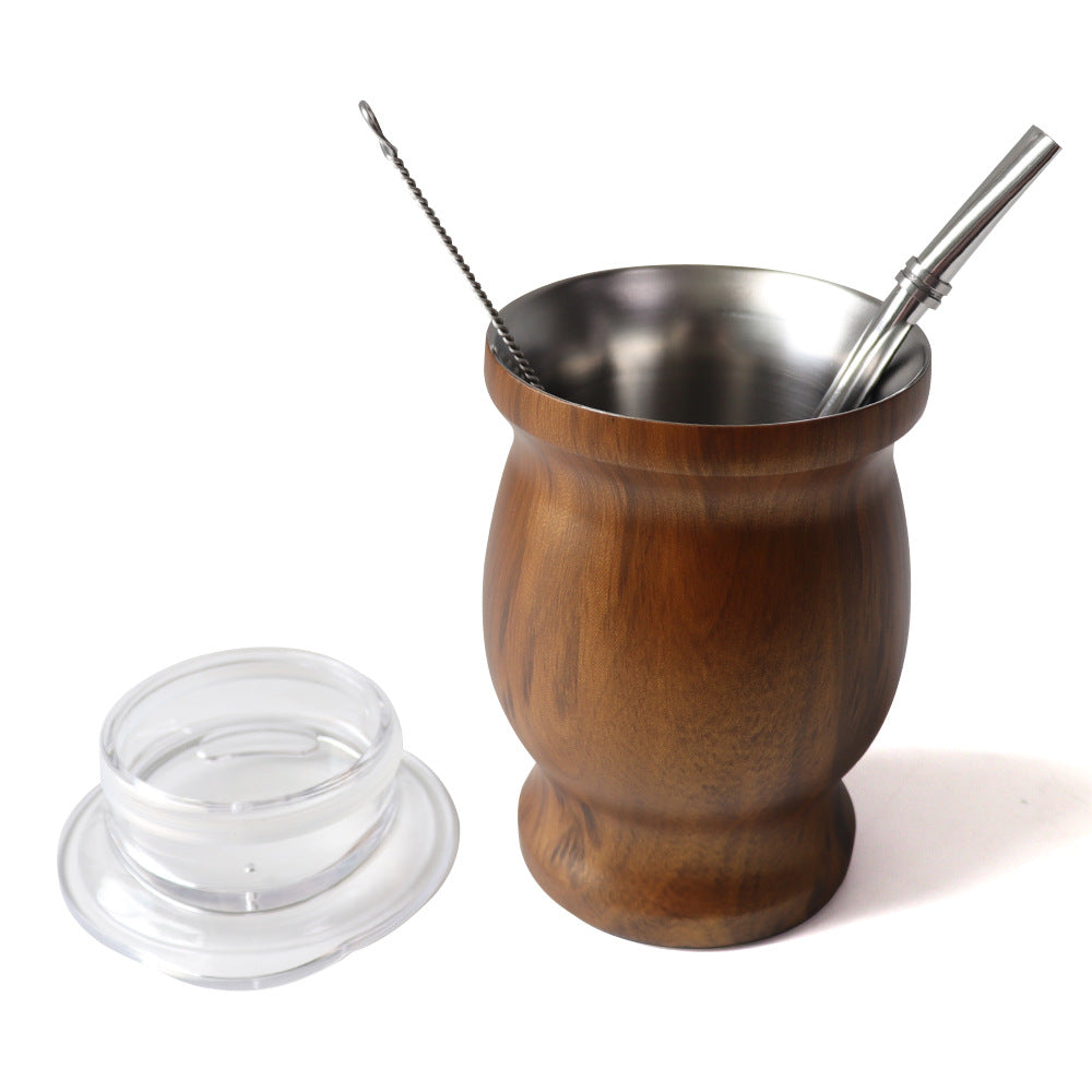 Amazon Stainless Steel Gourd Tea Cup from Argentina