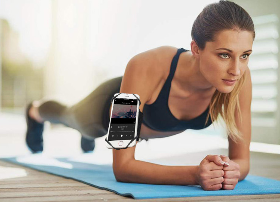 Rotating Arm Phone Holder for Outdoor Sports Fitness