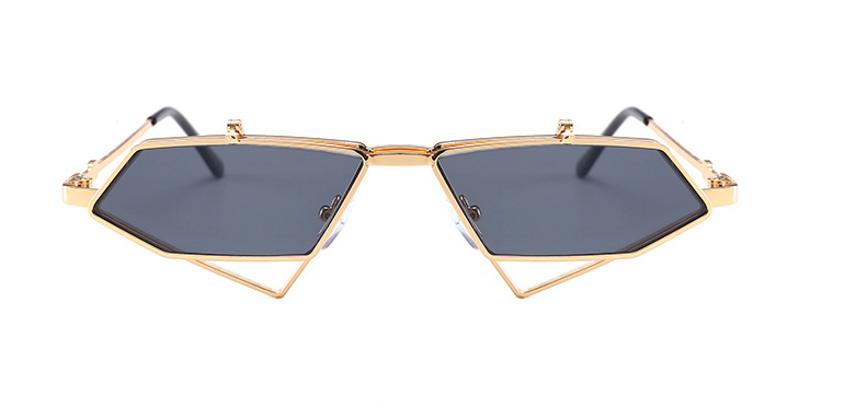 Elegant Round Face Sunglasses - Vintage Steampunk Style