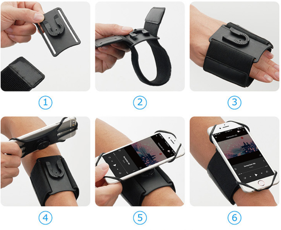 Rotating Arm Phone Holder for Outdoor Sports Fitness