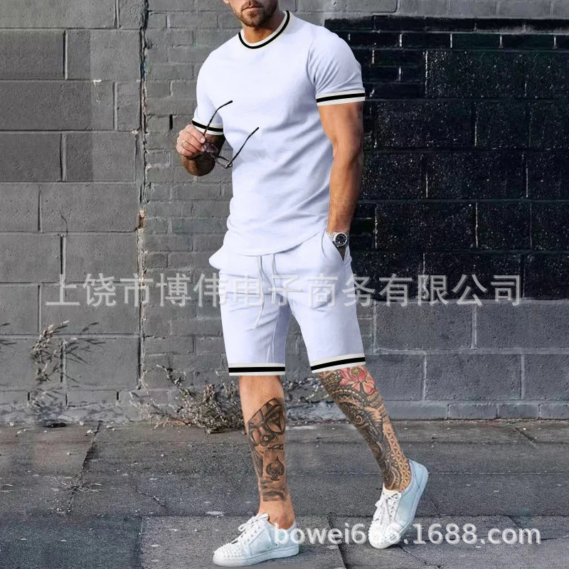 Men's 3D Printed Casual Streetwear Shorts & T-Shirt