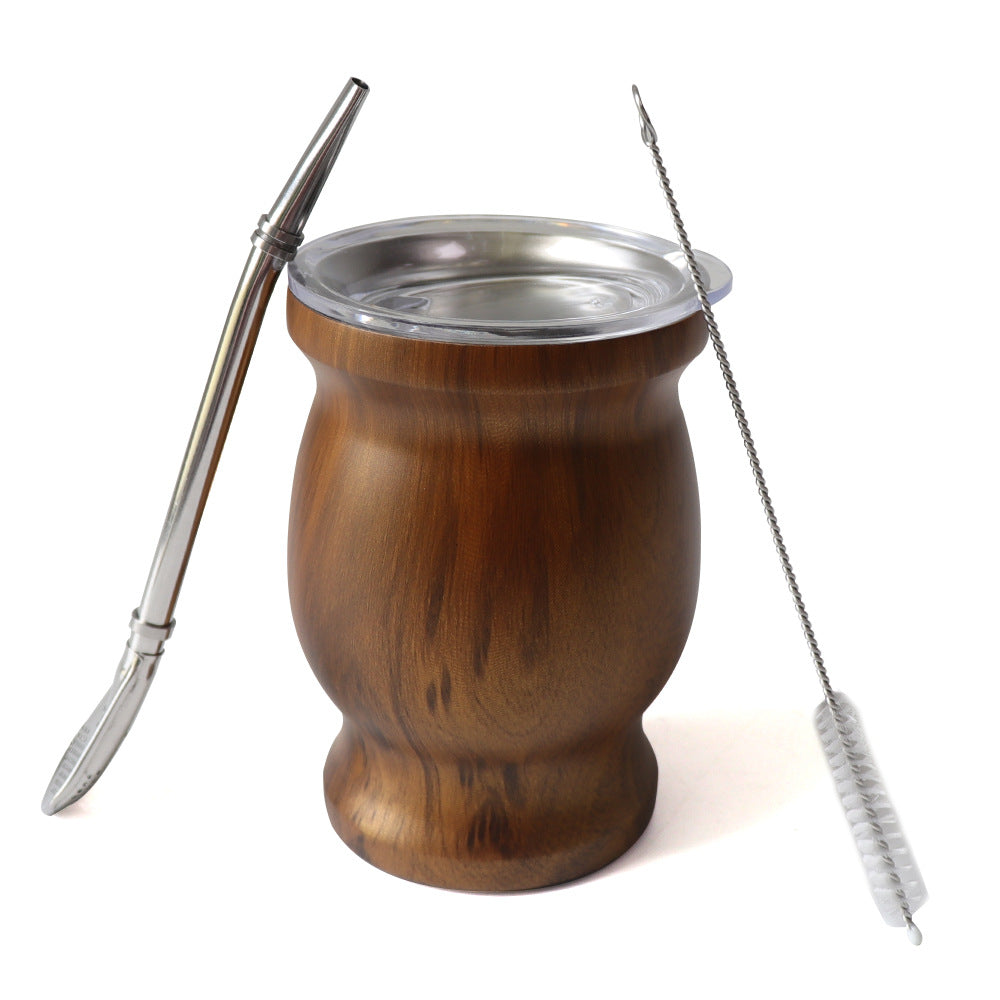 Amazon Stainless Steel Gourd Tea Cup from Argentina
