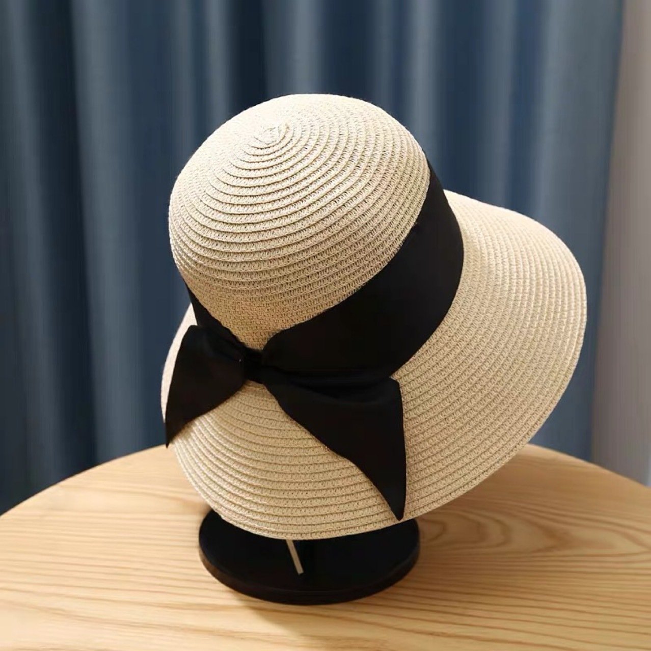 Foldable Women's Straw Hat for Beach Sunshade