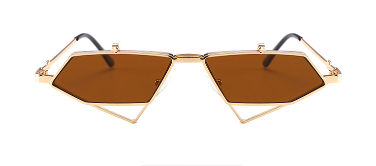 Elegant Round Face Sunglasses - Vintage Steampunk Style