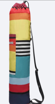 Printed Canvas Yoga Backpack