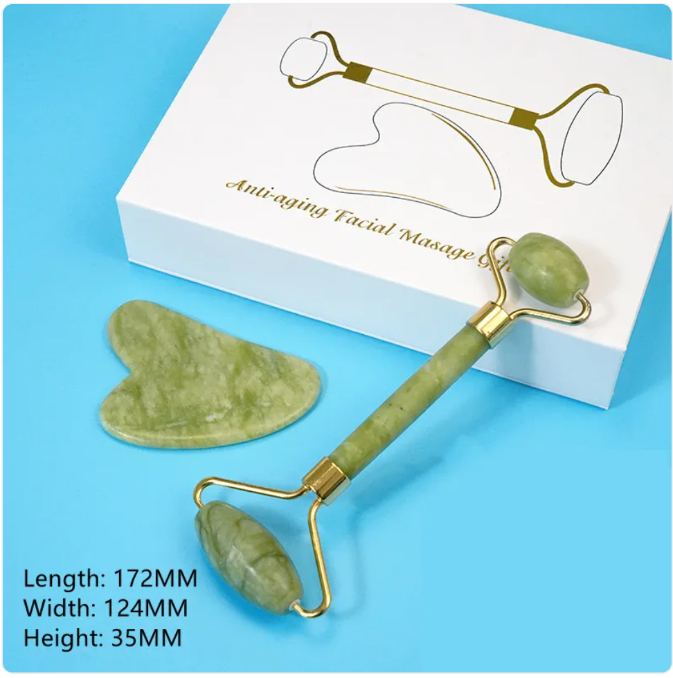 Jade Roller and Scraping Massage Tool