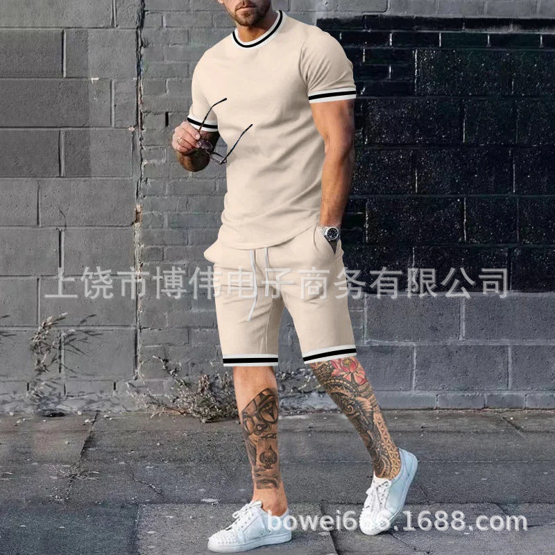 Men's 3D Printed Casual Streetwear Shorts & T-Shirt
