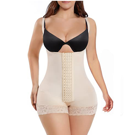 Bermuda with Shaping Belt and Mesh Body Shaper (One Piece)
