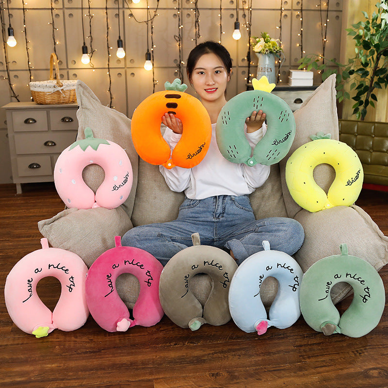 Cartoon U-shaped Cervical Memory Foam Pillow