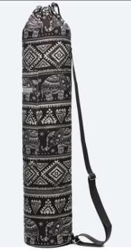 Printed Canvas Yoga Backpack