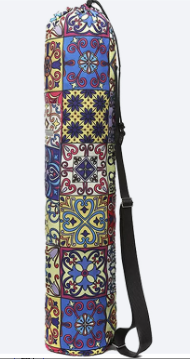 Printed Canvas Yoga Backpack